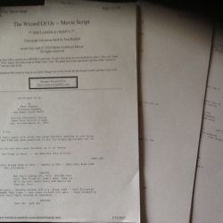 Script of wizard of oz