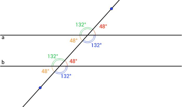 Line transversal parallel lines cut which congruent angle brainly