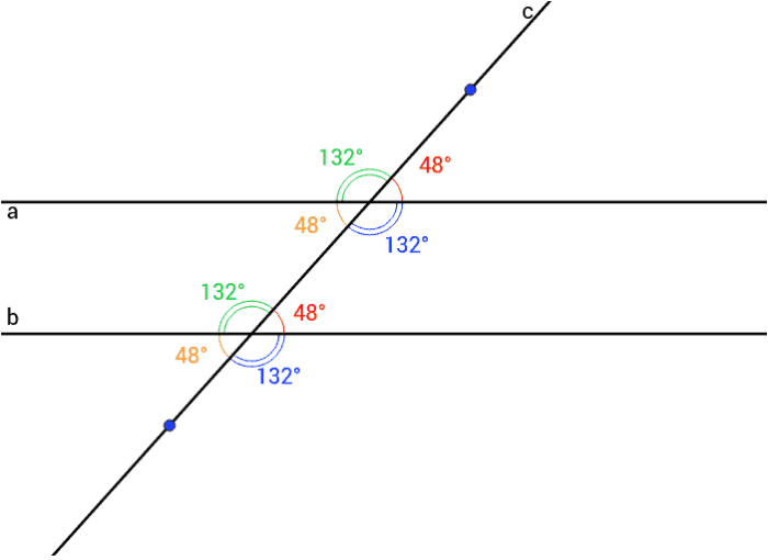 Line transversal parallel lines cut which congruent angle brainly